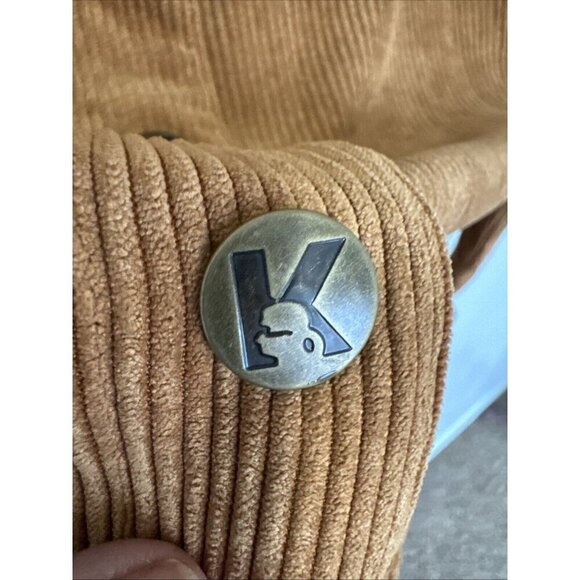 Karl Lagerfeld Paris Women's M Snap Corduroy Shacket Roasted Pecan NWT - Picture 6 of 15